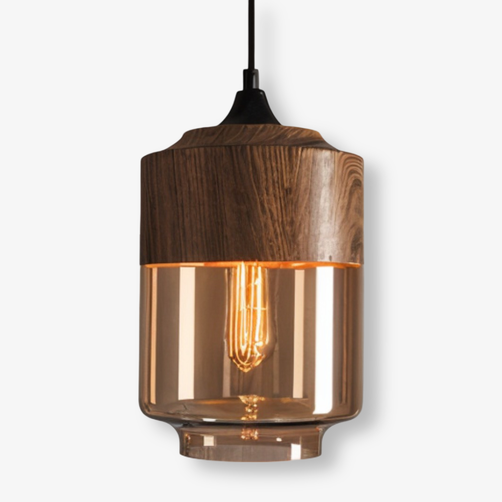 Nordic Gleam – Moderne retro glazen hanglamp in loftstijl