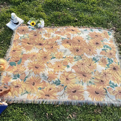 Picknickkleed Bloemenprint | Outdoor & Wasbaar | 180x130 cm | Microvezel