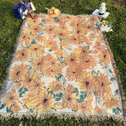 Picknickkleed Bloemenprint | Outdoor & Wasbaar | 180x130 cm | Microvezel