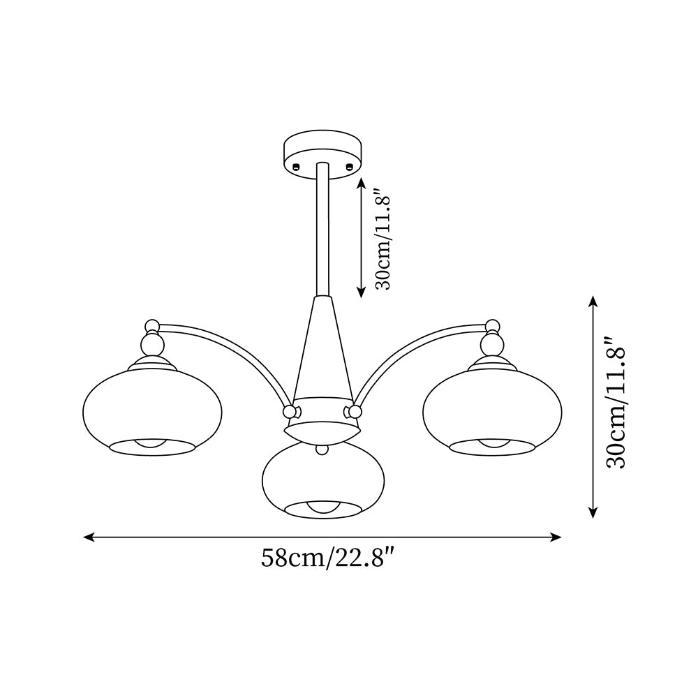 Meliora | Retro kroonluchter met muziekinspiratie