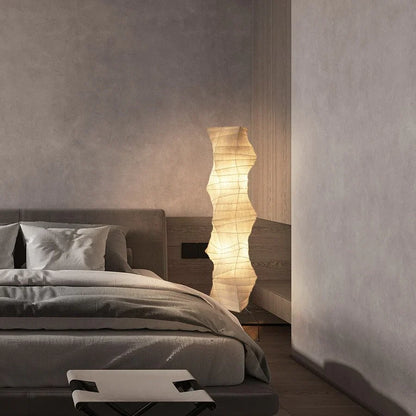 Yunari Flow | Japandi-vloerlamp van rijstpapier