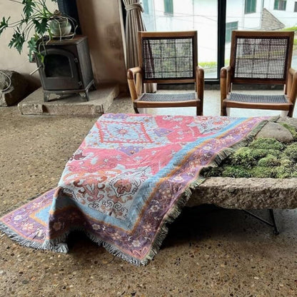 Plaid Boho Aztec | Omkeerbaar | 160x130 cm | Microvezel