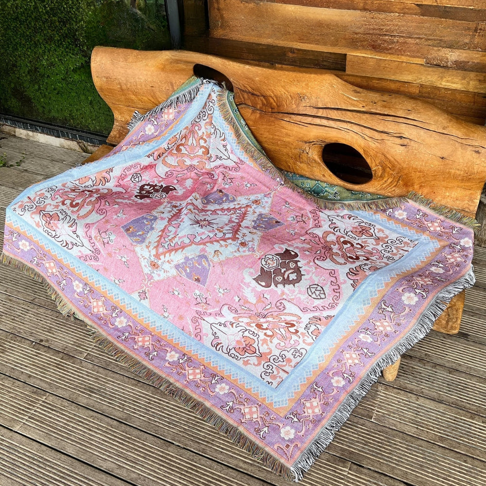 Plaid Boho Aztec | Omkeerbaar | 160x130 cm | Microvezel