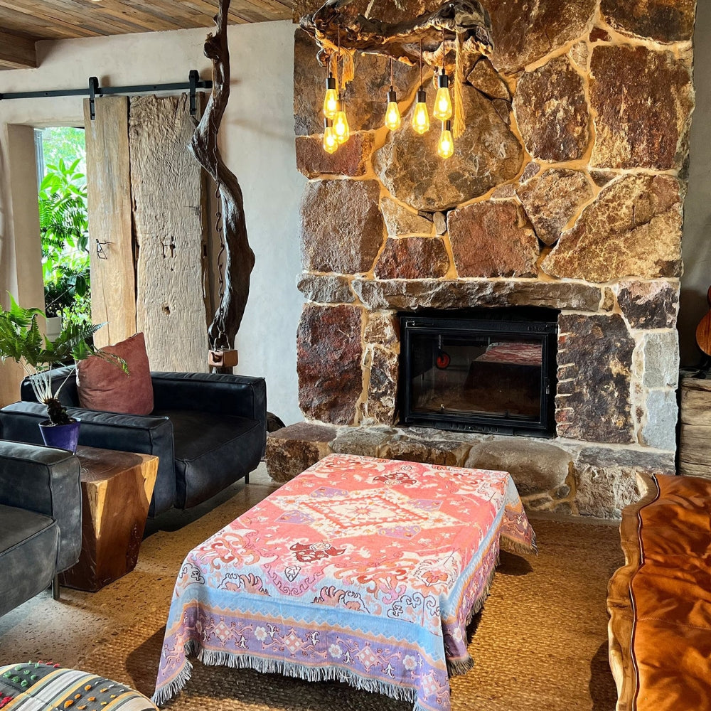 Plaid Boho Aztec | Omkeerbaar | 160x130 cm | Microvezel