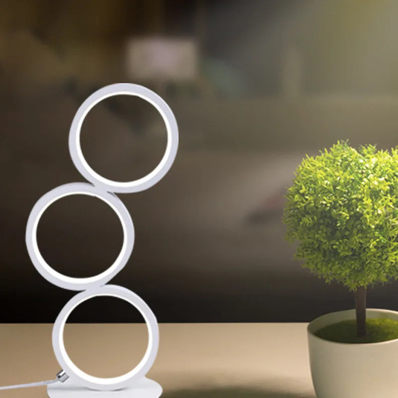 Aurora Glow | Moderne LED-tafellamp | dimbaar designlicht met 3 kleurmodi voor woon- & werkruimtes