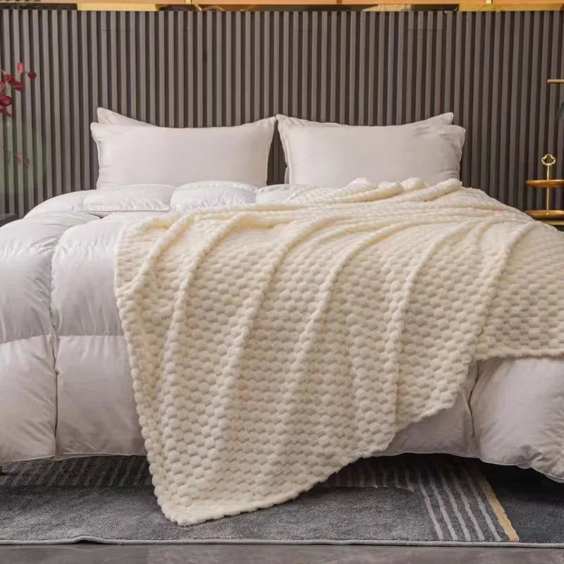 Fluwelen Deken | Geruit & Ultrazacht | Warme Knusse Plaid | Pluche Materiaal