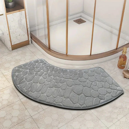 Verina - Gebogen Verdikte Antislip Badmat voor Douche en Toiletvloer