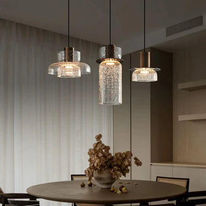 Candelora | Moderne glazen hanglamp met crackle-effect