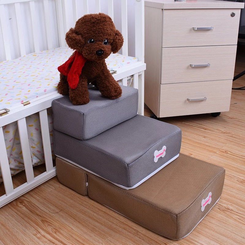 DOGSTEP PRO hondenladder | gewrichtsvriendelijk & antislip | opvouwbaar & zacht gevoerd