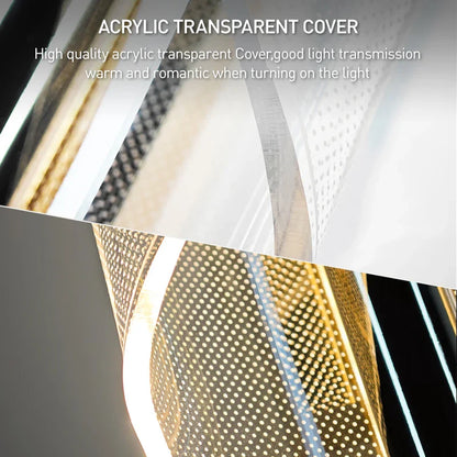 Lirien Alva | LED-wandlamp van acryl in Scandinavische stijl voor slaapkamer en woonruimte