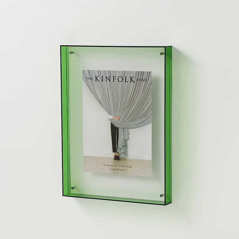 KlaraFrame Mini Fotolijst | Transparante Acryl Frame met Standaardvoet | Modern & Minimalistisch