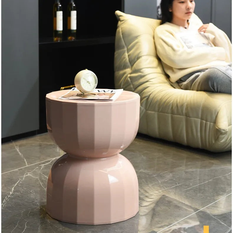 Evadirae Zandloper Bijzettafel | Scandinavisch Design | Compact & Creatief Accentmeubel