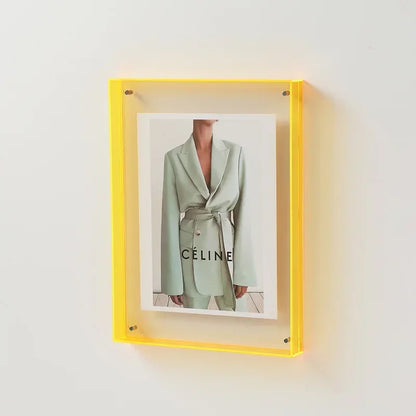 KlaraFrame Mini Fotolijst | Transparante Acryl Frame met Standaardvoet | Modern & Minimalistisch