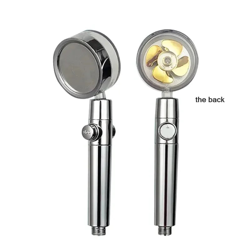 360° draaibare hogedrukdouchekop met turbo-propeller – waterbesparend & krachtig