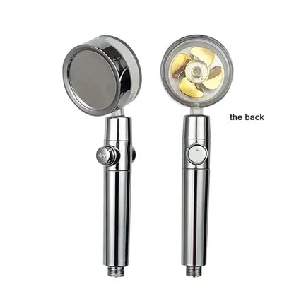 360° draaibare hogedrukdouchekop met turbo-propeller – waterbesparend & krachtig