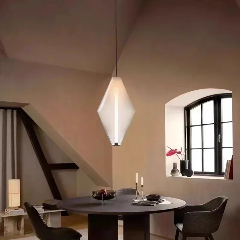 Pyrrhos | Scandinavische glazen hanglamp voor slaapkamer en eetkamer