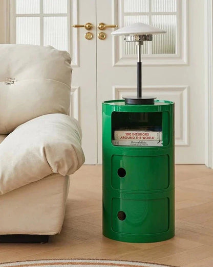 Cavo Modul | Ronde bijzettafel met opbergruimte in Componibili-stijl