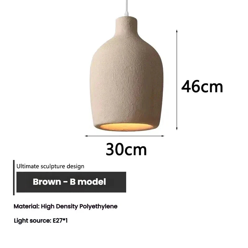 Halo Sabié | Designer LED-hanglamp in Wabi-Sabi-stijl voor woonkamer & eetkamer