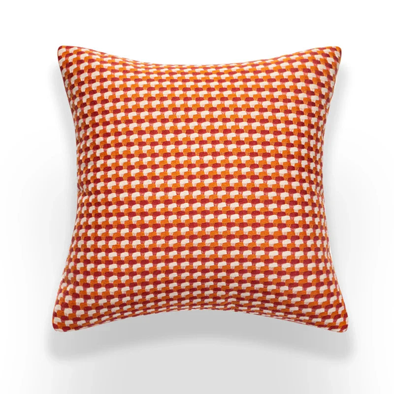 Sierkussen in Contrasterende Kleuren | Scandinavisch Design | Zachte Luxe Stof 45x45 cm