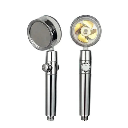 360° draaibare hogedrukdouchekop met turbo-propeller – waterbesparend & krachtig