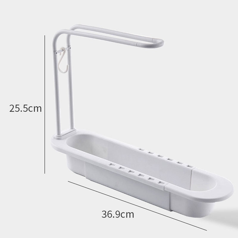 SmartHome SinkTidy Organizer | Ruimtebesparende Gootsteenhouder voor Sponzen & Doeken | Hygiënisch & Modern Design