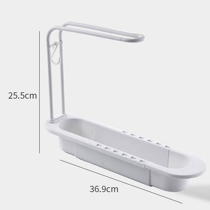 SmartHome SinkTidy Organizer | Ruimtebesparende Gootsteenhouder voor Sponzen & Doeken | Hygiënisch & Modern Design