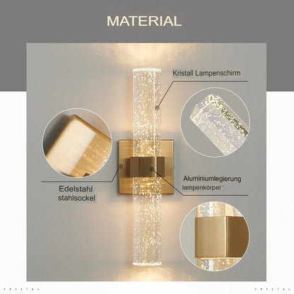 Moderne LED-bad-wandleuchte – elegant design met blaasglas en IP44-bescherming