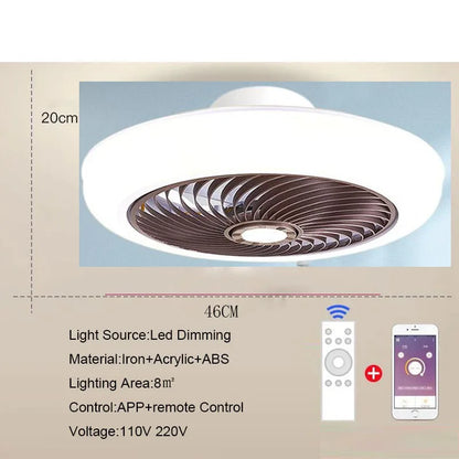 Aeralis Fold | Intelligente plafondventilator met licht & intrekbare bladen – stil & afstandsbedienbaar