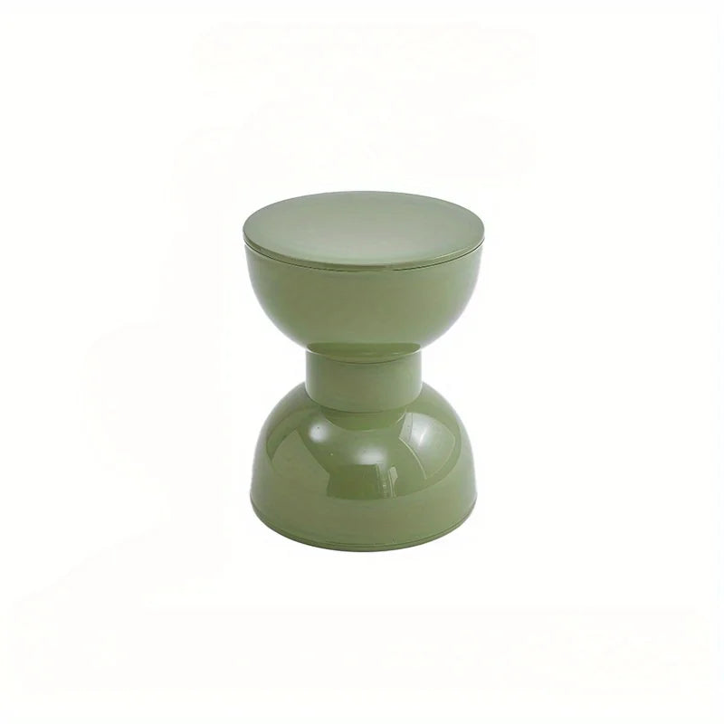 Bijzettafel Boogvormig | Laag & Compact Design | Uniek Accent voor Hal of Woonkamer | Lichtgewicht Kunststof