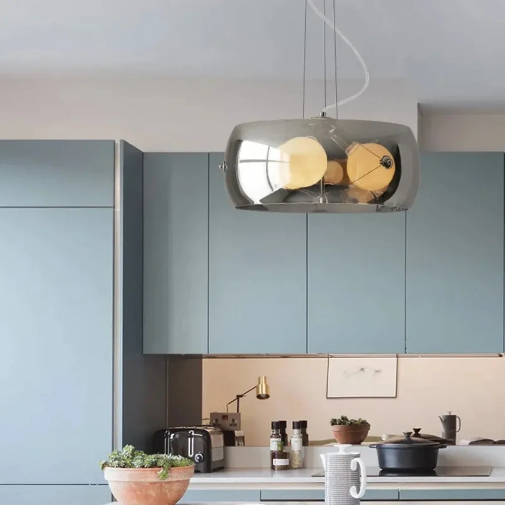 Aurion | Moderne glazen LED-hanglamp voor keuken, woonkamer en eetkamer