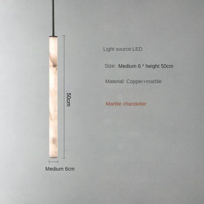 Lunvero Minara | LED-hanglamp van marmer en koper voor stijlvolle woonruimtes