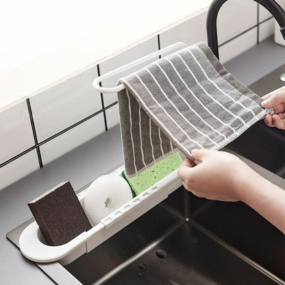 SmartHome SinkTidy Organizer | Ruimtebesparende Gootsteenhouder voor Sponzen & Doeken | Hygiënisch & Modern Design