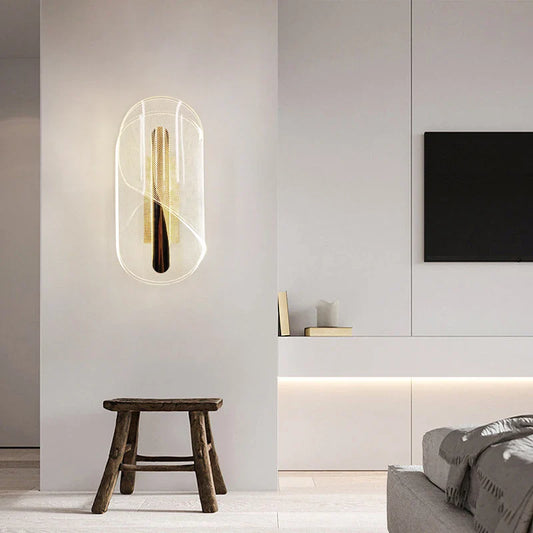 Lirien Alva | LED-wandlamp van acryl in Scandinavische stijl voor slaapkamer en woonruimte