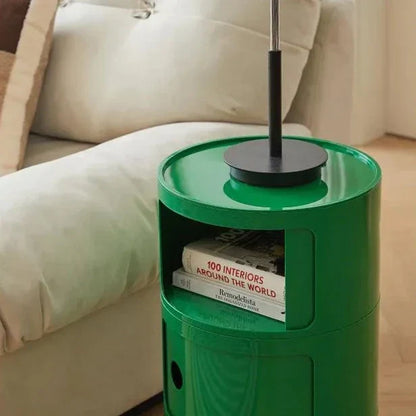 Cavo Modul | Ronde bijzettafel met opbergruimte in Componibili-stijl