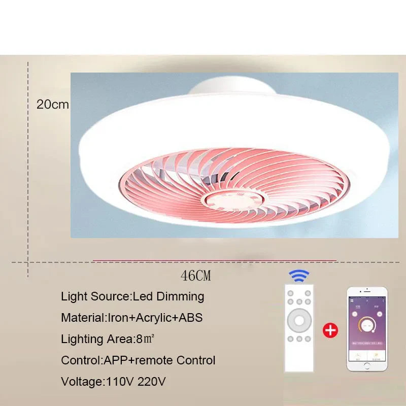 Aeralis Fold | Intelligente plafondventilator met licht & intrekbare bladen – stil & afstandsbedienbaar