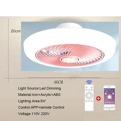 Aeralis Fold | Intelligente plafondventilator met licht & intrekbare bladen – stil & afstandsbedienbaar