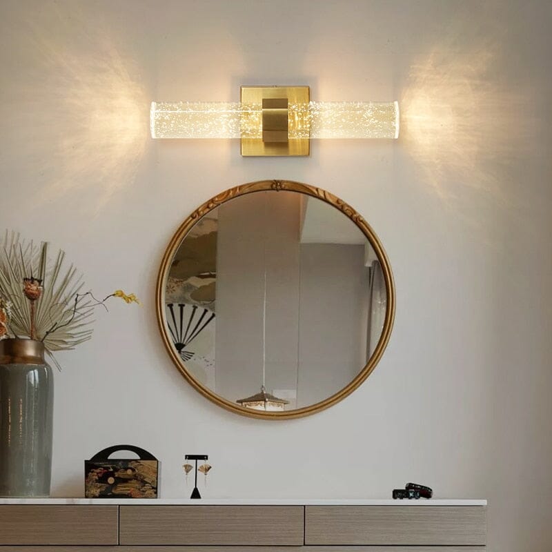 Moderne LED-bad-wandleuchte – elegant design met blaasglas en IP44-bescherming