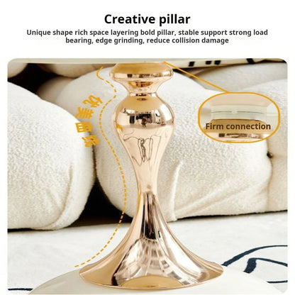 Bijzettafel Ronde Metaal | Italiaans Luxe Design | Compact & Verfijnd | Smalle Taille