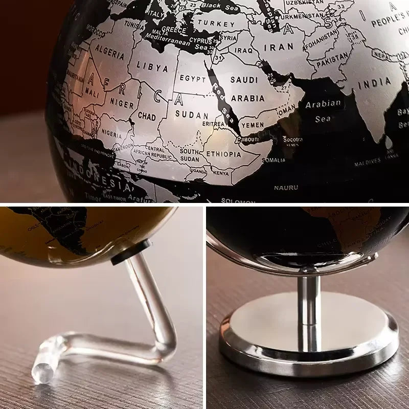 Orbia Globe | Roterende metalen globe voor bureau & leeromgeving
