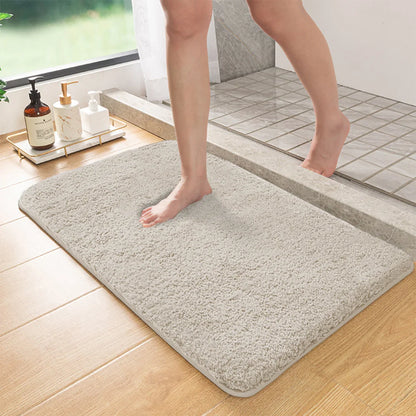 Marcella - Langharige Antislip Badmat met Absorberend Vermogen voor Douche en Toiletvloer