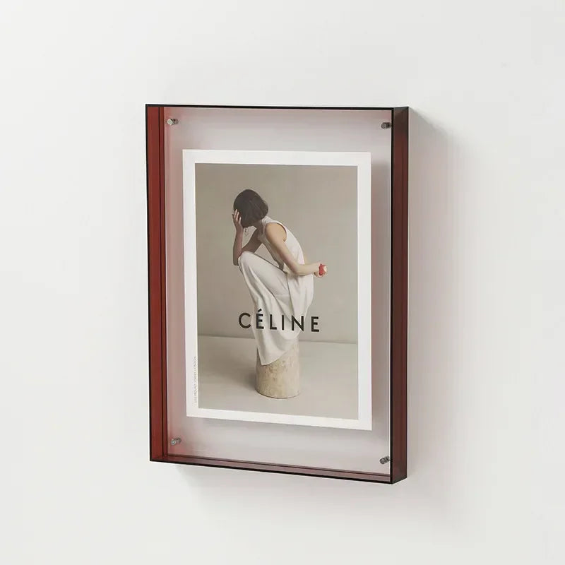 KlaraFrame Mini Fotolijst | Transparante Acryl Frame met Standaardvoet | Modern & Minimalistisch