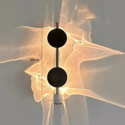 Ljorra Veil | LED-wandlamp met schaduweffect & golvend ontwerp voor slaapkamer & hal