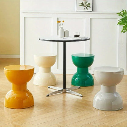 Bijzettafel Boogvormig | Laag & Compact Design | Uniek Accent voor Hal of Woonkamer | Lichtgewicht Kunststof