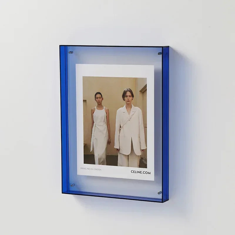 KlaraFrame Mini Fotolijst | Transparante Acryl Frame met Standaardvoet | Modern & Minimalistisch