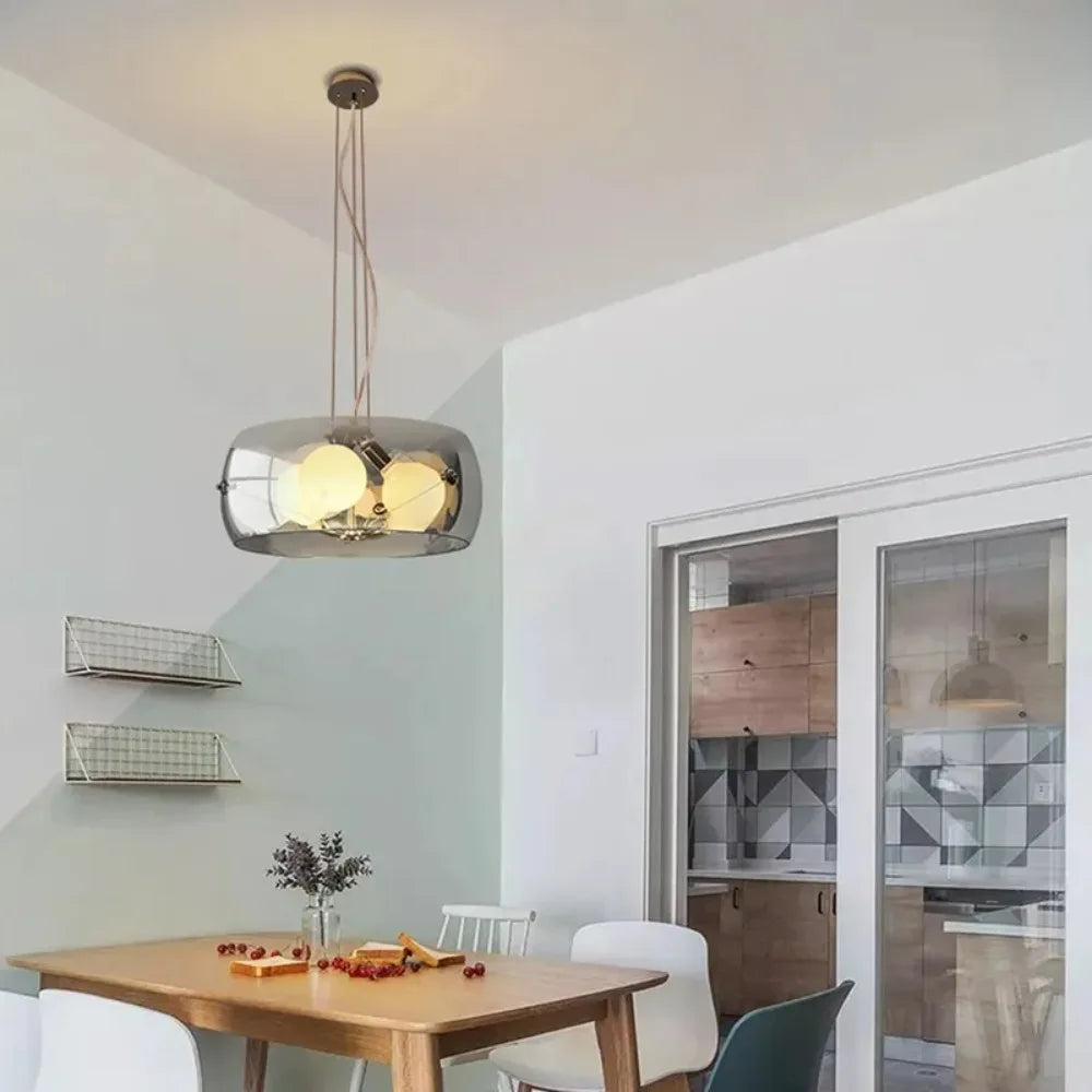 Aurion | Moderne glazen LED-hanglamp voor keuken, woonkamer en eetkamer