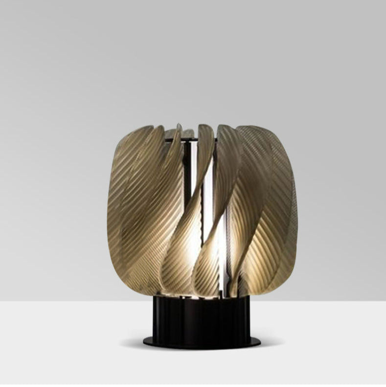 Moderne, elegante LED-tafellamp in minimalistisch design van aluminium