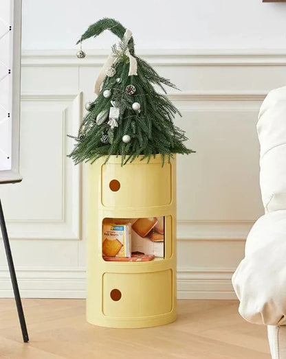 Cavo Modul | Ronde bijzettafel met opbergruimte in Componibili-stijl