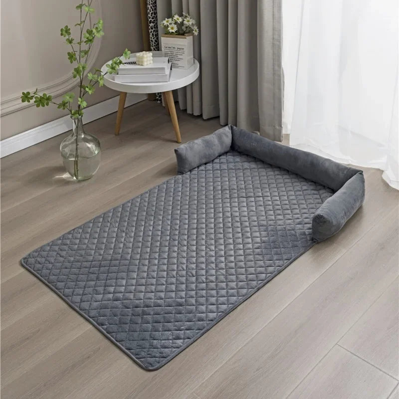 Veloura Nest | Zacht fluwelen hondenbed met beschermrand voor bank