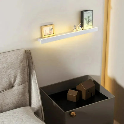 Luntheris – Moderne LED-wandlamp met plank voor slaapkamer & woonkamer