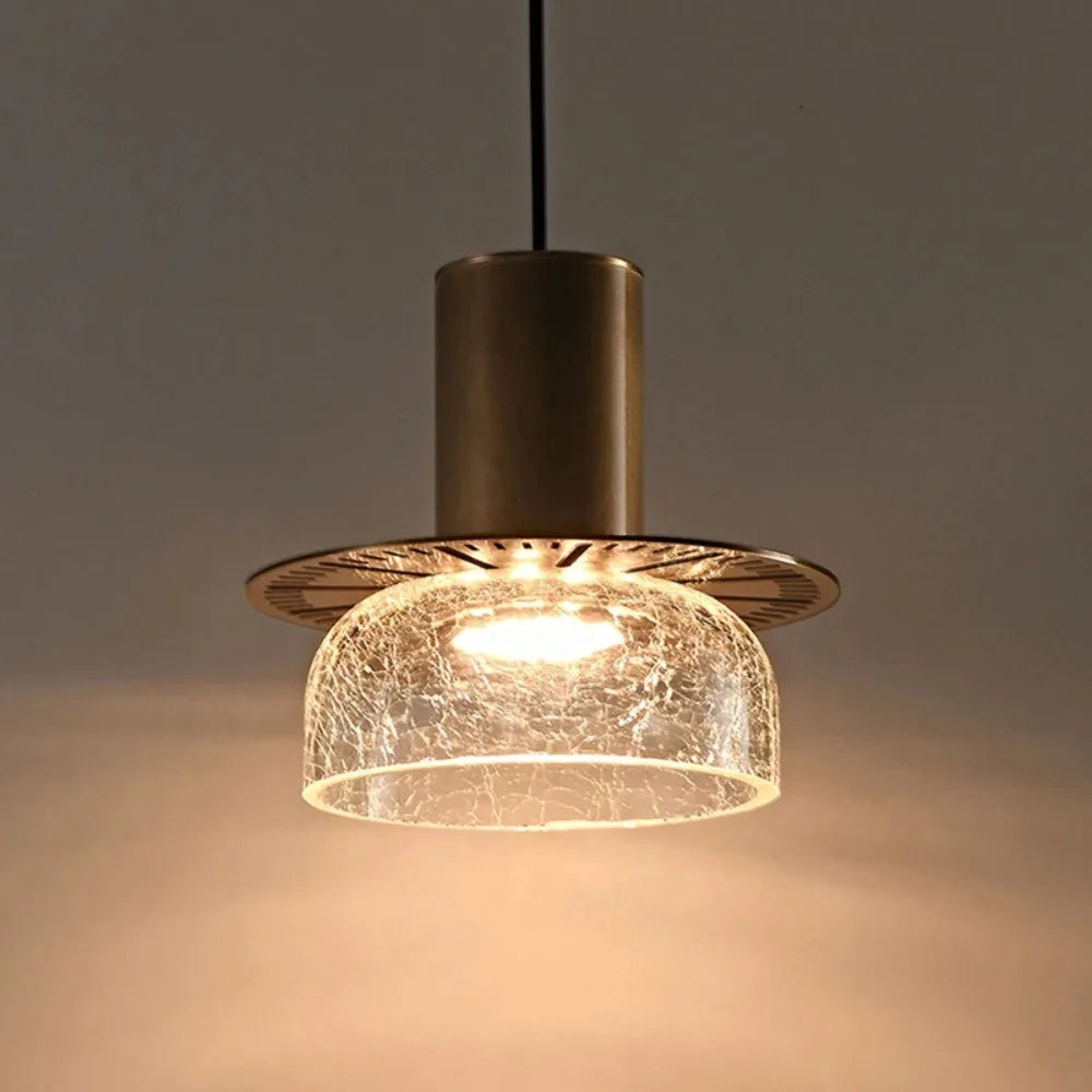 Candelora | Moderne glazen hanglamp met crackle-effect